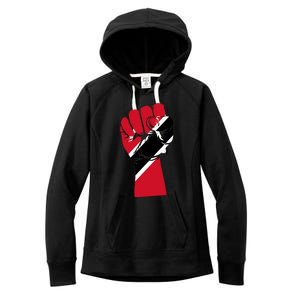 Trinidad And Tobago Flag Black History Social Justice Rights Gift Women's Fleece Hoodie