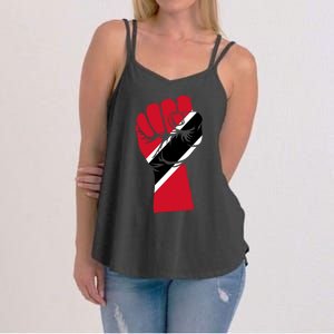 Trinidad And Tobago Flag Black History Social Justice Rights Gift Women's Strappy Tank