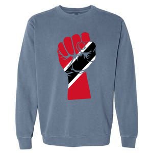 Trinidad And Tobago Flag Black History Social Justice Rights Gift Garment-Dyed Sweatshirt