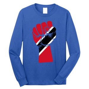 Trinidad And Tobago Flag Black History Social Justice Rights Gift Long Sleeve Shirt