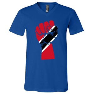 Trinidad And Tobago Flag Black History Social Justice Rights Gift V-Neck T-Shirt