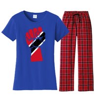 Trinidad And Tobago Flag Black History Social Justice Rights Gift Women's Flannel Pajama Set