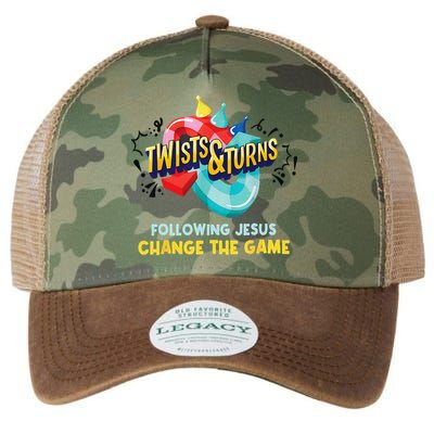 Twists And Turns VBS Follow Jesus Change The Games Legacy Tie Dye Trucker Hat