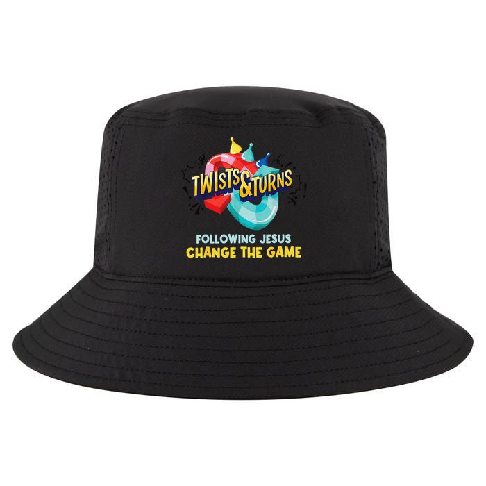 Twists And Turns VBS Follow Jesus Change The Games Cool Comfort Performance Bucket Hat