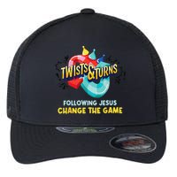 Twists And Turns VBS Follow Jesus Change The Games Flexfit Unipanel Trucker Cap