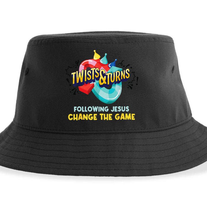 Twists And Turns VBS Follow Jesus Change The Games Sustainable Bucket Hat
