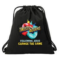 Twists And Turns VBS Follow Jesus Change The Games Drawstring Bag