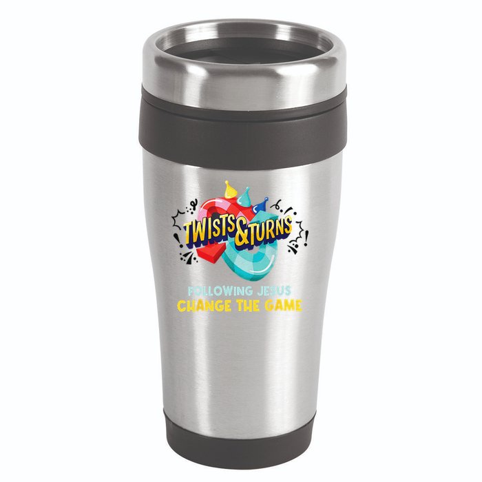 Twists And Turns VBS Follow Jesus Change The Games 16oz Travel Tumbler