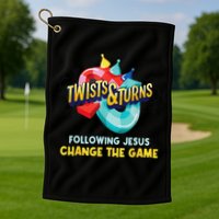 Twists And Turns VBS Follow Jesus Change The Games Golf Towel