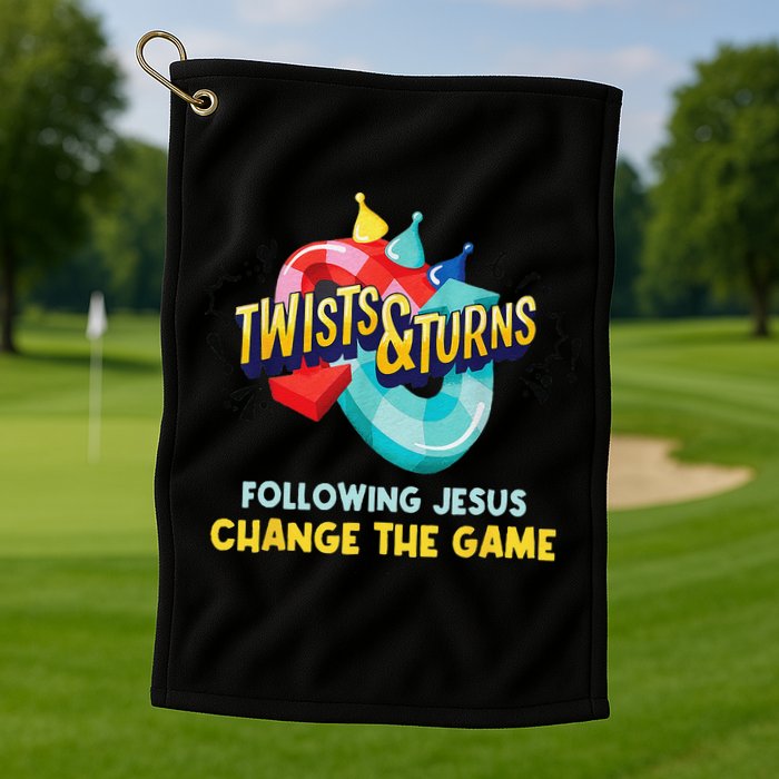 Twists And Turns VBS Follow Jesus Change The Games Golf Towel