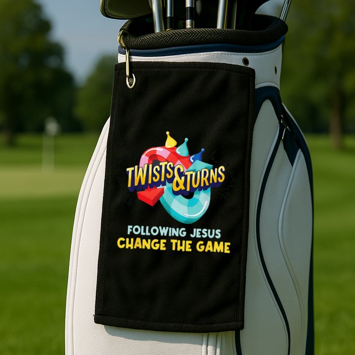 Twists And Turns VBS Follow Jesus Change The Games Golf Towel