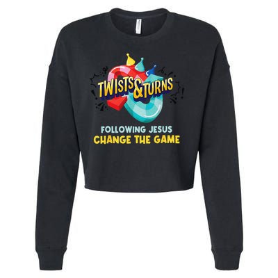 Twists And Turns VBS Follow Jesus Change The Games Cropped Pullover Crew