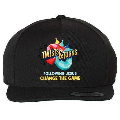 Twists And Turns VBS Follow Jesus Change The Games Wool Snapback Cap