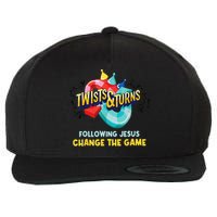 Twists And Turns VBS Follow Jesus Change The Games Wool Snapback Cap