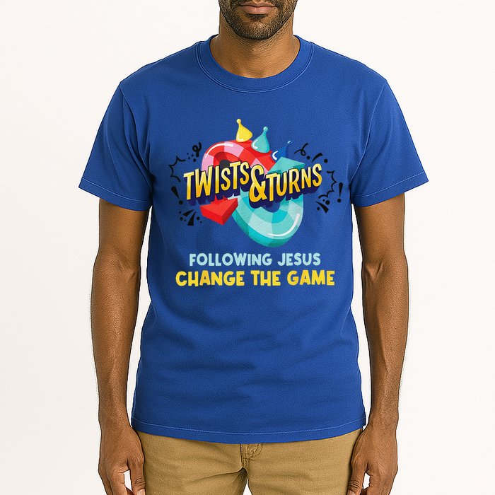 Twists And Turns VBS Follow Jesus Change The Games Tall T-Shirt