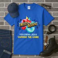 Twists And Turns VBS Follow Jesus Change The Games Tall T-Shirt