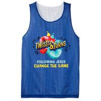 Twists And Turns VBS Follow Jesus Change The Games Mesh Reversible Basketball Jersey Tank
