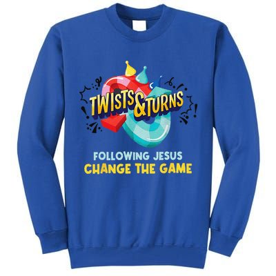 Twists And Turns VBS Follow Jesus Change The Games Tall Sweatshirt