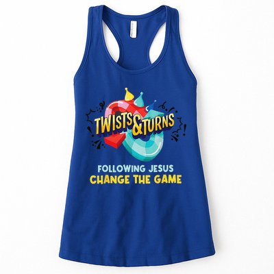 Twists And Turns VBS Follow Jesus Change The Games Womens Tank Top