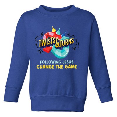 Twists And Turns VBS Follow Jesus Change The Games Toddler Sweatshirt