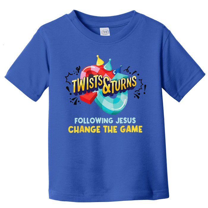 Twists And Turns VBS Follow Jesus Change The Games Toddler T-Shirt
