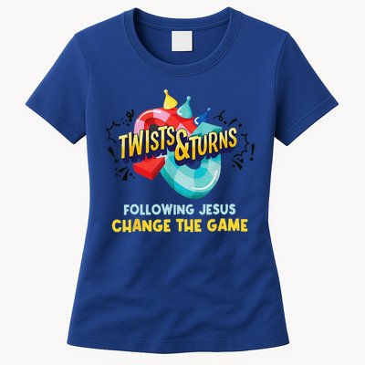 Twists And Turns VBS Follow Jesus Change The Games Womens T-Shirt