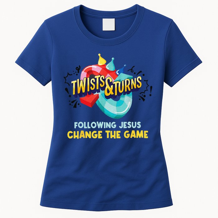 Twists And Turns VBS Follow Jesus Change The Games Womens T-Shirt