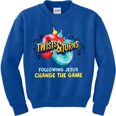 Twists And Turns VBS Follow Jesus Change The Games Kids Sweatshirt