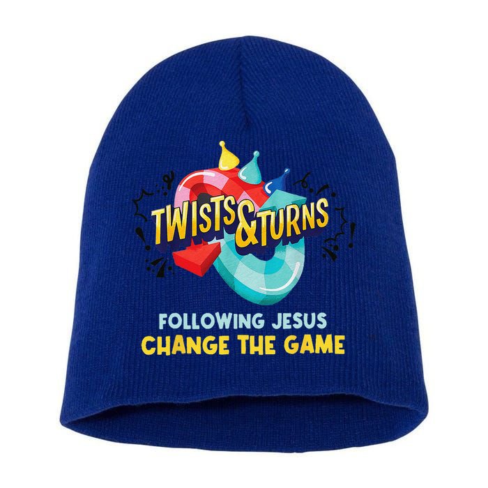Twists And Turns VBS Follow Jesus Change The Games Short Acrylic Beanie