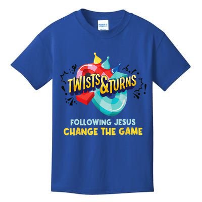 Twists And Turns VBS Follow Jesus Change The Games Kids T-Shirt