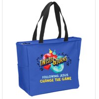 Twists And Turns VBS Follow Jesus Change The Games Zip Tote Bag