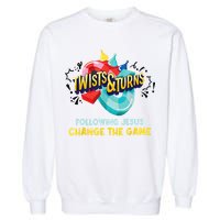 Twists And Turns VBS Follow Jesus Change The Games Garment-Dyed Sweatshirt