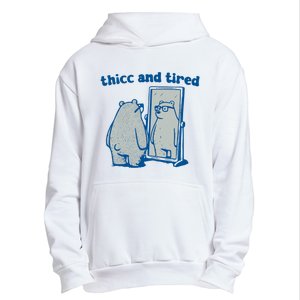 Thicc And Tired Bear Urban Pullover Hoodie