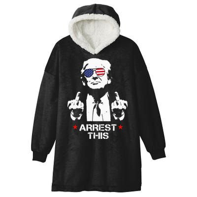 Trump Arrest This Hooded Wearable Blanket