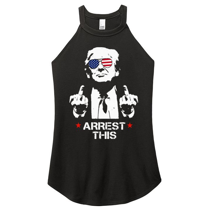 Trump Arrest This Women's Perfect Tri Rocker Tank