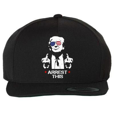 Trump Arrest This Wool Snapback Cap