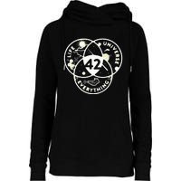 The Answer To Life The Universe And Everything 42 Womens Funnel Neck Pullover Hood