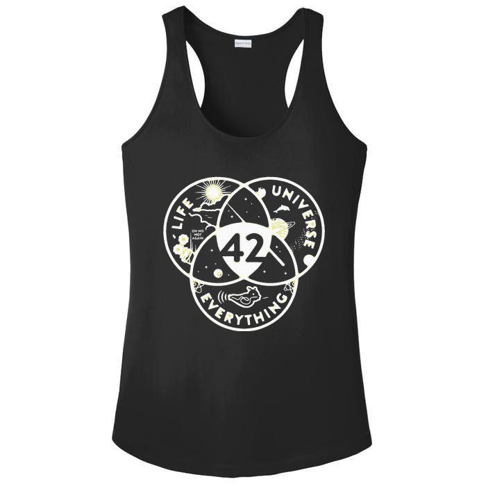 The Answer To Life The Universe And Everything 42 Ladies PosiCharge Competitor Racerback Tank