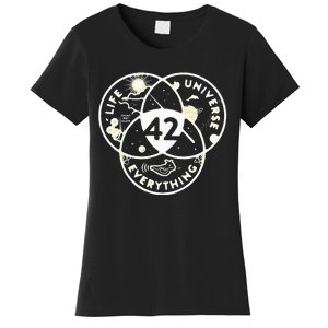 The Answer To Life The Universe And Everything 42 Women's T-Shirt