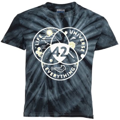 The Answer To Life The Universe And Everything 42 Kids Tie-Dye T-Shirt