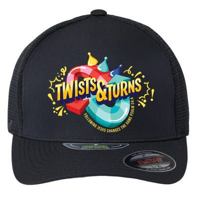 Twist And Turns Fowling Jesus Changes The Game Flexfit Unipanel Trucker Cap