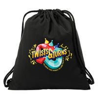 Twist And Turns Fowling Jesus Changes The Game Drawstring Bag
