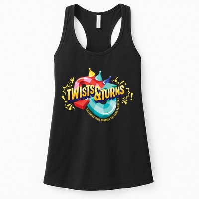Twist And Turns Fowling Jesus Changes The Game Womens Tank Top