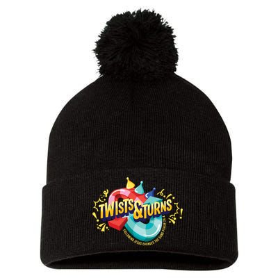 Twist And Turns Fowling Jesus Changes The Game Pom Pom 12in Knit Beanie
