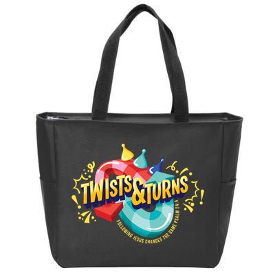 Twist And Turns Fowling Jesus Changes The Game Zip Tote Bag