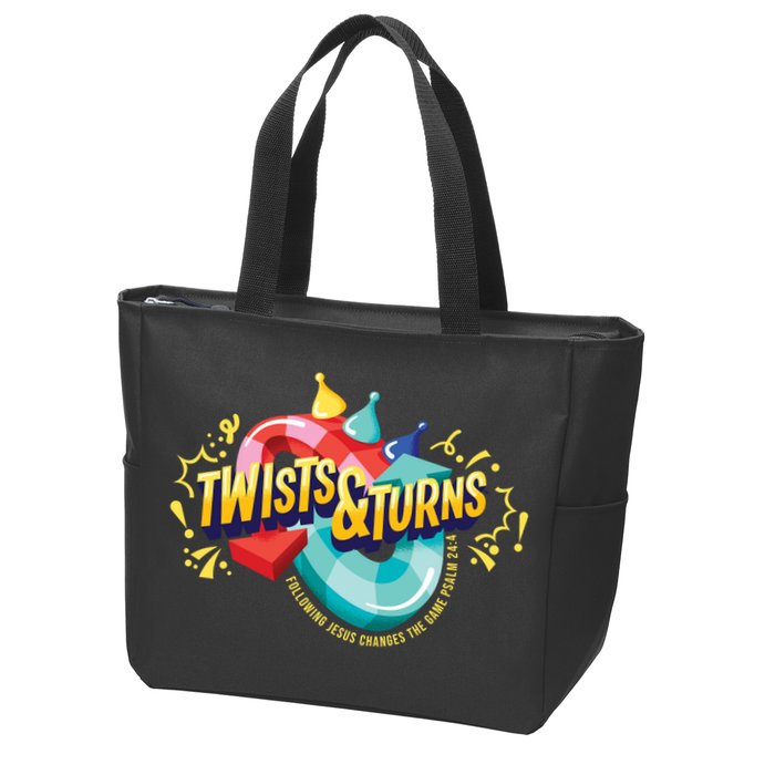 Twist And Turns Fowling Jesus Changes The Game Zip Tote Bag