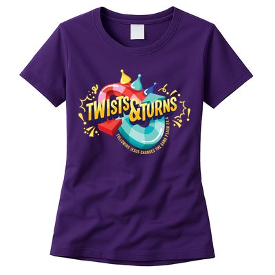 Twist And Turns Fowling Jesus Changes The Game Womens T-Shirt
