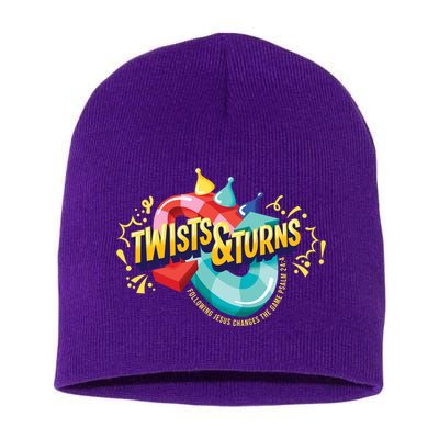 Twist And Turns Fowling Jesus Changes The Game Short Acrylic Beanie