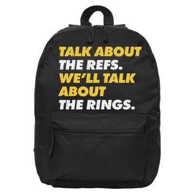 Talk About The Refs WeLl Talk About The Rings Kc Fan 16 in Basic Backpack