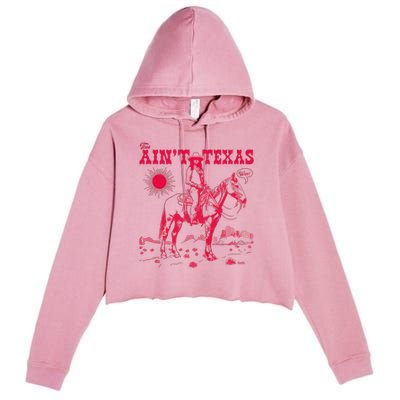 This AinT Texas  Cowgirl Crop Fleece Hoodie